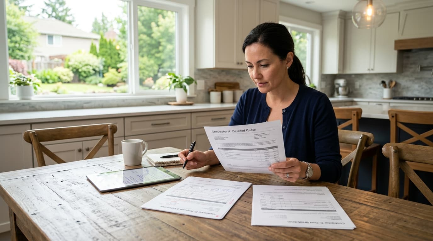 How to Compare Contractor Quotes Without Getting Burned in 2026